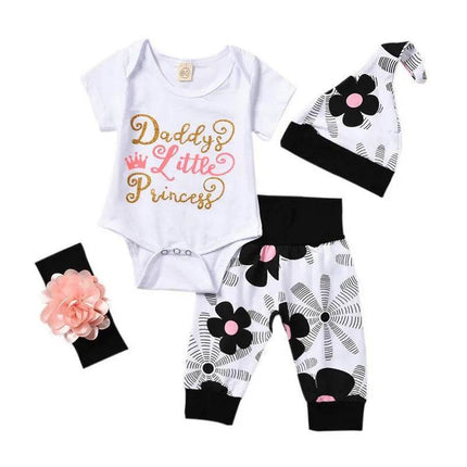 Baby Girl Princess Has Arrived Romper Outfit Set - Outfit Set - Bibihou - Mad Fly Essentials