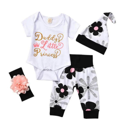Baby Girl Princess Has Arrived Romper Outfit Set - Outfit Set - Bibihou - Mad Fly Essentials