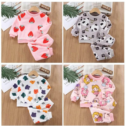 Baby Girl Cartoon Princess Sleepwear Pajama Set - Pajama Set - Chivry - Mad Fly Essentials