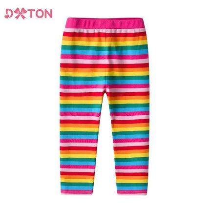 Baby Girl Rainbow 2 - 8Y Striped Leggings - Leggings - DXTON - Mad Fly Essentials