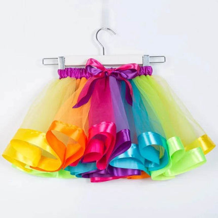 Baby Girl Rainbow Ballet Dance Tutu Skirt - Tutu Skirt - Baby Essentials - Mad Fly Essentials