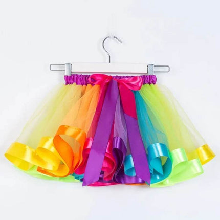 Baby Girl Rainbow Ballet Dance Tutu Skirt - Tutu Skirt - Baby Essentials - Mad Fly Essentials