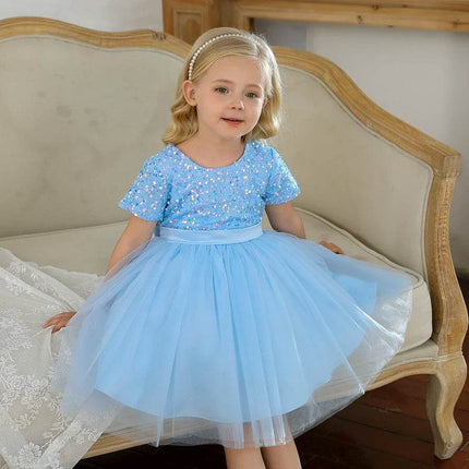 Baby Girl Sequin Birthday Party Dress - Party Dress - MyraKids - Mad Fly Essentials