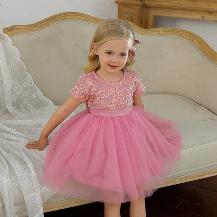 Baby Girl Sequin Birthday Party Dress - Party Dress - MyraKids - Mad Fly Essentials