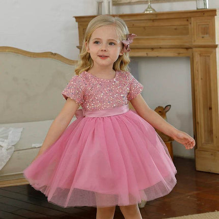 Baby Girl Sequin Birthday Party Dress - Party Dress - MyraKids - Mad Fly Essentials