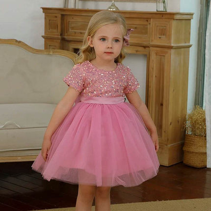 Baby Girl Sequin Birthday Party Dress - Party Dress - MyraKids - Mad Fly Essentials