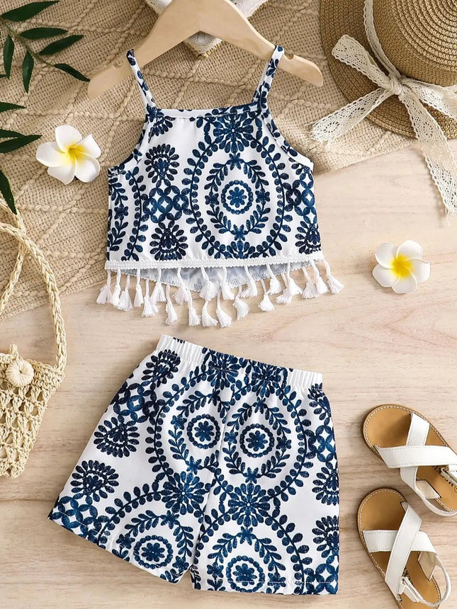 Baby Girl Set Bohemian Print First Birthday Outfit - Baby Girl Set - Minifox - Mad Fly Essentials
