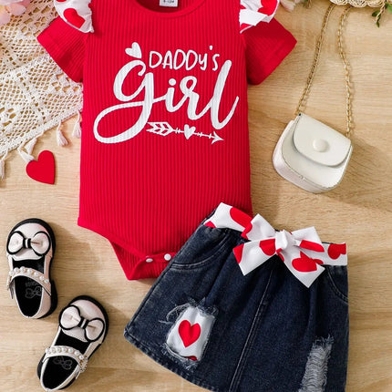 Baby Girl Set Summer Casual Daddy's Girl Outfit - Baby Girl Set - Minifox - Mad Fly Essentials