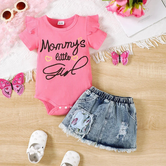 Baby Girl Set Summer Casual Daddy's Girl Outfit - Baby Girl Set - Minifox - Mad Fly Essentials
