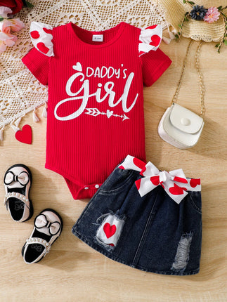 Baby Girl Set Summer Casual Daddy's Girl Outfit - Baby Girl Set - Minifox - Mad Fly Essentials