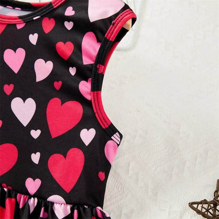 Baby Girl Sleeveless Love Sweet Summer Casual Party Dress - Party Dress - DXTON - Mad Fly Essentials