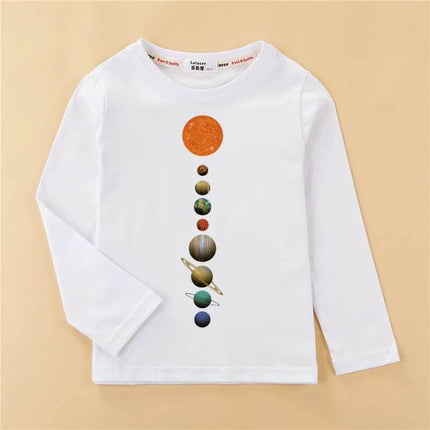 Baby Girl Solar System Space Shirt - Shirt - Aimi Lakana - Mad Fly Essentials
