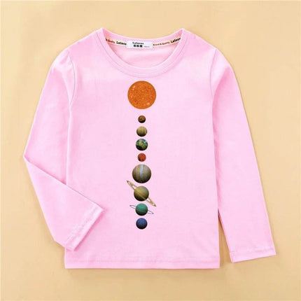 Baby Girl Solar System Space Shirt - Shirt - Aimi Lakana - Mad Fly Essentials