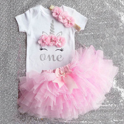 Baby Girl Summer 1st Birthday Party Dress - Party Dress - Baby Essentials - Mad Fly Essentials