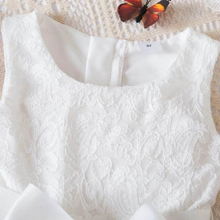 Baby Girl Summer Casual Blue Flower Party Dress - Party Dress - kids Tales - Mad Fly Essentials