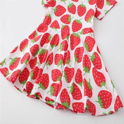 Baby Girl Summer Strawberry Princess Dress - Princess Dress - jumping meters - Mad Fly Essentials