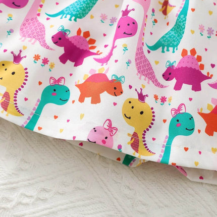 Baby Girl Toddler Little Dinosaur Princess Dress - Princess Dress - Rubby - Mad Fly Essentials