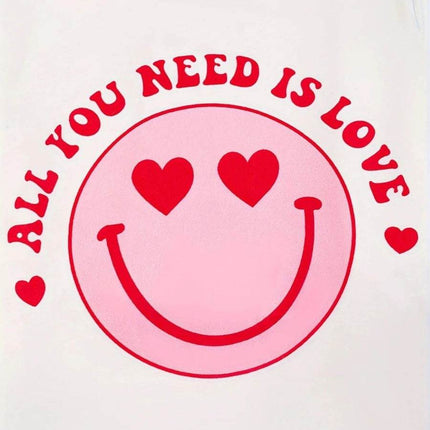 Vintage Smiley Face Flare Pants Set Girl Seasonal Wear - Girl Seasonal Wear - Faithtur - Mad Fly Essentials