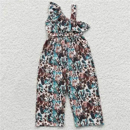 Baby Girl Western Animal Floral Navajo Overalls Jumpsuit - Jumpsuit - Madeline - Mad Fly Essentials
