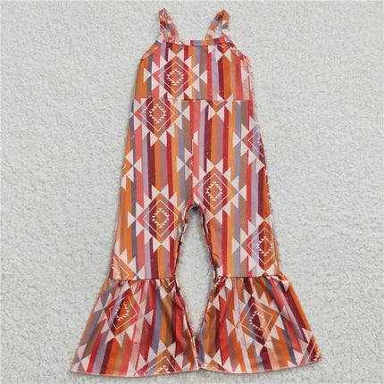 Baby Girl Western Animal Floral Navajo Overalls Jumpsuit - Mad Fly Essentials