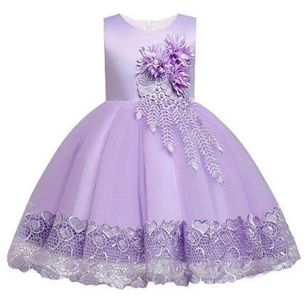 Baby Girl White Purple Wedding Tutu Dress - Tutu Dress - Bibihou - Mad Fly Essentials