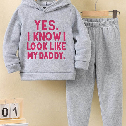 Baby Girl Winter Look Like Daddy Tracksuit - Tracksuit - pudcoco - Mad Fly Essentials