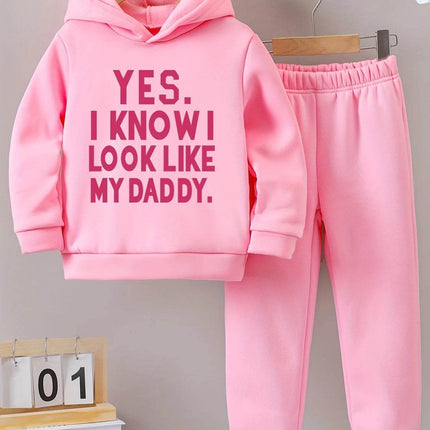 Baby Girl Winter Look Like Daddy Tracksuit - Tracksuit - pudcoco - Mad Fly Essentials