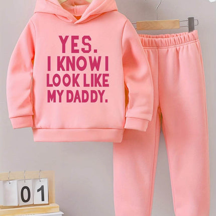 Baby Girl Winter Look Like Daddy Tracksuit - Tracksuit - pudcoco - Mad Fly Essentials