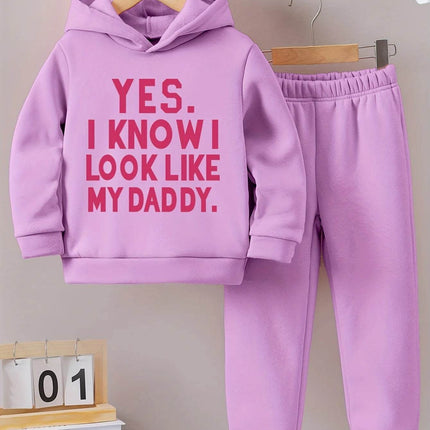 Baby Girl Winter Look Like Daddy Tracksuit - Mad Fly Essentials