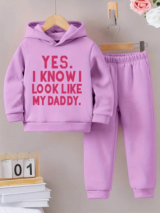 Baby Girl Winter Look Like Daddy Tracksuit - Mad Fly Essentials
