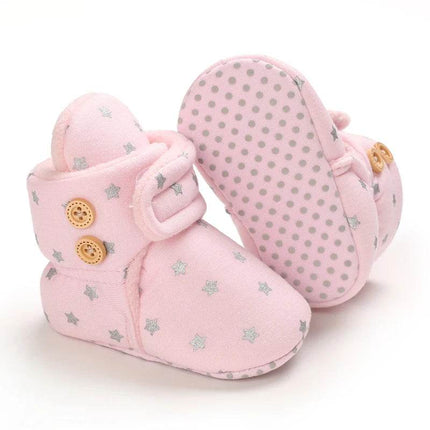 Baby Girl Winter Plush Pink Boots Kids Footwear - Kids Footwear - VALEN·SINA - Mad Fly Essentials