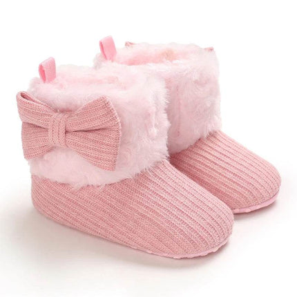Baby Girl Winter Plush Pink Boots Kids Footwear - Kids Footwear - VALEN·SINA - Mad Fly Essentials
