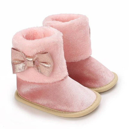 Baby Girl Winter Plush Pink Boots Kids Footwear - Kids Footwear - VALEN·SINA - Mad Fly Essentials