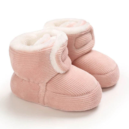 Baby Girl Winter Plush Pink Boots Kids Footwear - Kids Footwear - VALEN·SINA - Mad Fly Essentials