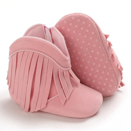 Baby Girl Winter Plush Pink Boots Kids Footwear - Kids Footwear - VALEN·SINA - Mad Fly Essentials