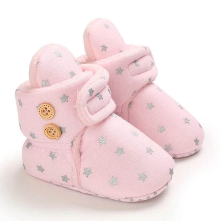 Baby Girl Winter Plush Pink Boots Kids Footwear - Kids Footwear - VALEN·SINA - Mad Fly Essentials