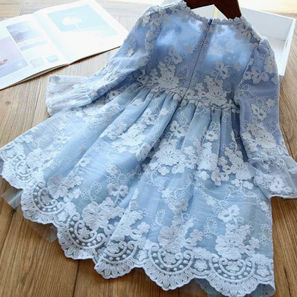 Baby Girls Lace Tulle Birthday Wedding Princess Dress - Princess Dress - NNJXD - Mad Fly Essentials