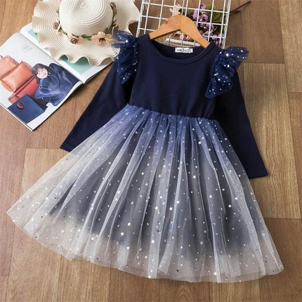Baby Girls Lace Tulle Birthday Wedding Princess Dress - Princess Dress - NNJXD - Mad Fly Essentials