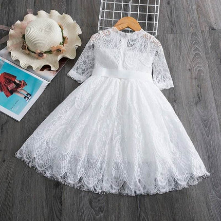 Baby Girls Lace Tulle Birthday Wedding Princess Dress - Princess Dress - NNJXD - Mad Fly Essentials