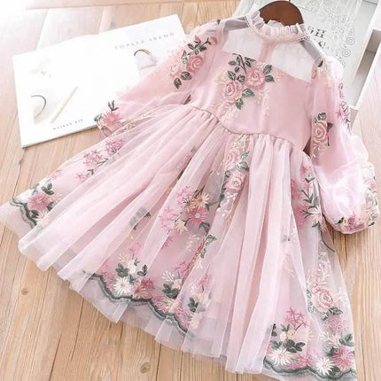 Baby Girls Lace Tulle Birthday Wedding Princess Dress - Princess Dress - NNJXD - Mad Fly Essentials
