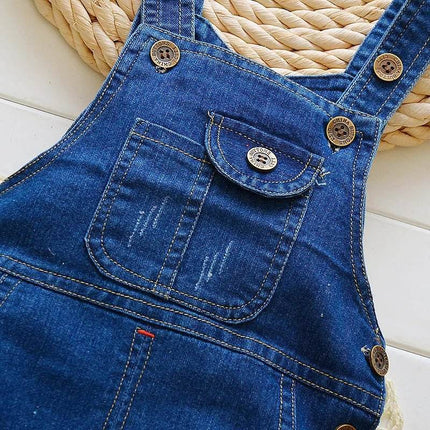 Baby Girls Long Solid Toddler Denim Overall Clothing Set - Clothing Set - DIIMUU - Mad Fly Essentials