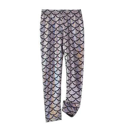 Baby Girls Mermaid Fitness Leggings - Fitness Leggings - HIBISCUSARA - Mad Fly Essentials