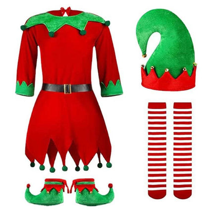Baby Girls Santa Elf Costume Outfit - Mad Fly Essentials