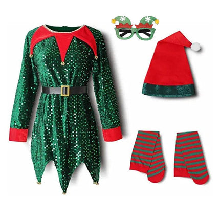 Baby Girls Santa Elf Outfit Costume Set - Costume Set - Kidswant - Mad Fly Essentials
