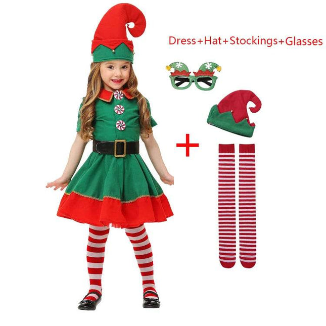 Baby Girls Santa Elf Outfit Costume Set - Costume Set - Kidswant - Mad Fly Essentials