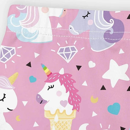 Baby Girls Unicorn 3D 4 - 12Y Pencil Leggings - Leggings - LJMOFA - Mad Fly Essentials