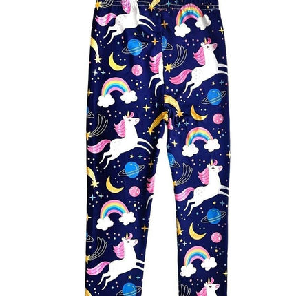 Baby Girls Unicorn 3D 4 - 12Y Pencil Leggings - Leggings - LJMOFA - Mad Fly Essentials