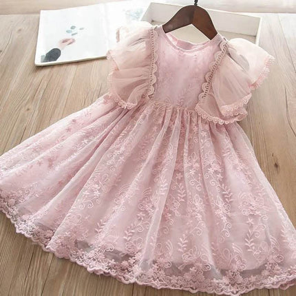 Baby Girls White Tulle Birthday Princess Dress - Princess Dress - LZH - Mad Fly Essentials