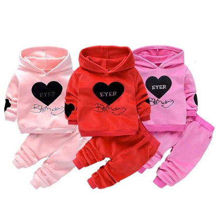 Baby Girls Winter Birthday Love Tracksuit Set - Tracksuit Set - pudcoco - Mad Fly Essentials