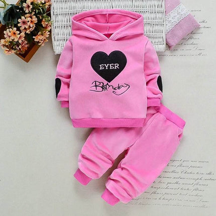 Baby Girls Winter Birthday Love Tracksuit Set - Tracksuit Set - pudcoco - Mad Fly Essentials